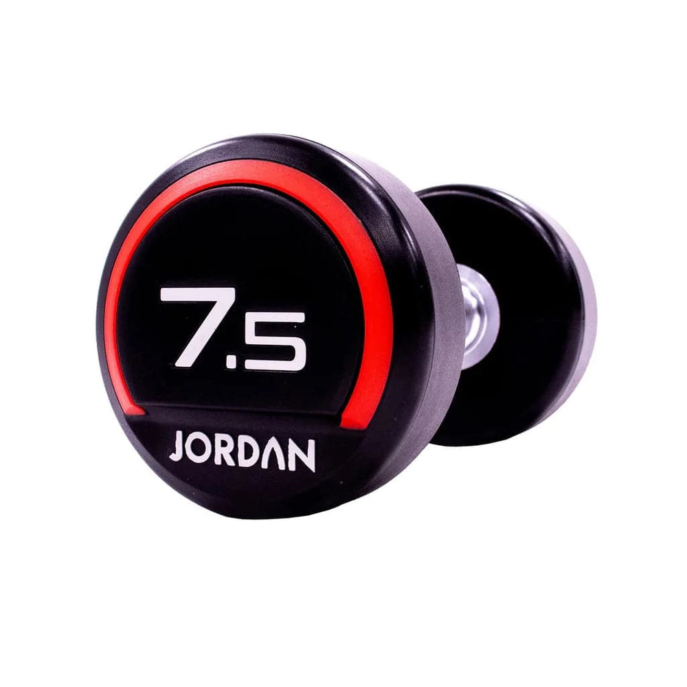 Jordan 7.5kg Red Urethane Dumbbells (Pair) – Premium Strength Training - Premium Performance