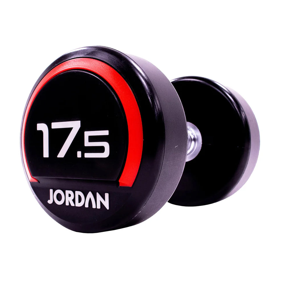 Jordan 17.5kg Red Urethane Dumbbells (Pair) – Premium Strength Training - Premium Performance