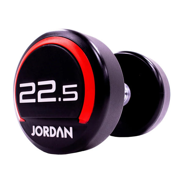 Jordan 22.5kg Red Urethane Dumbbells (Pair) – Premium Strength Training - Premium Performance