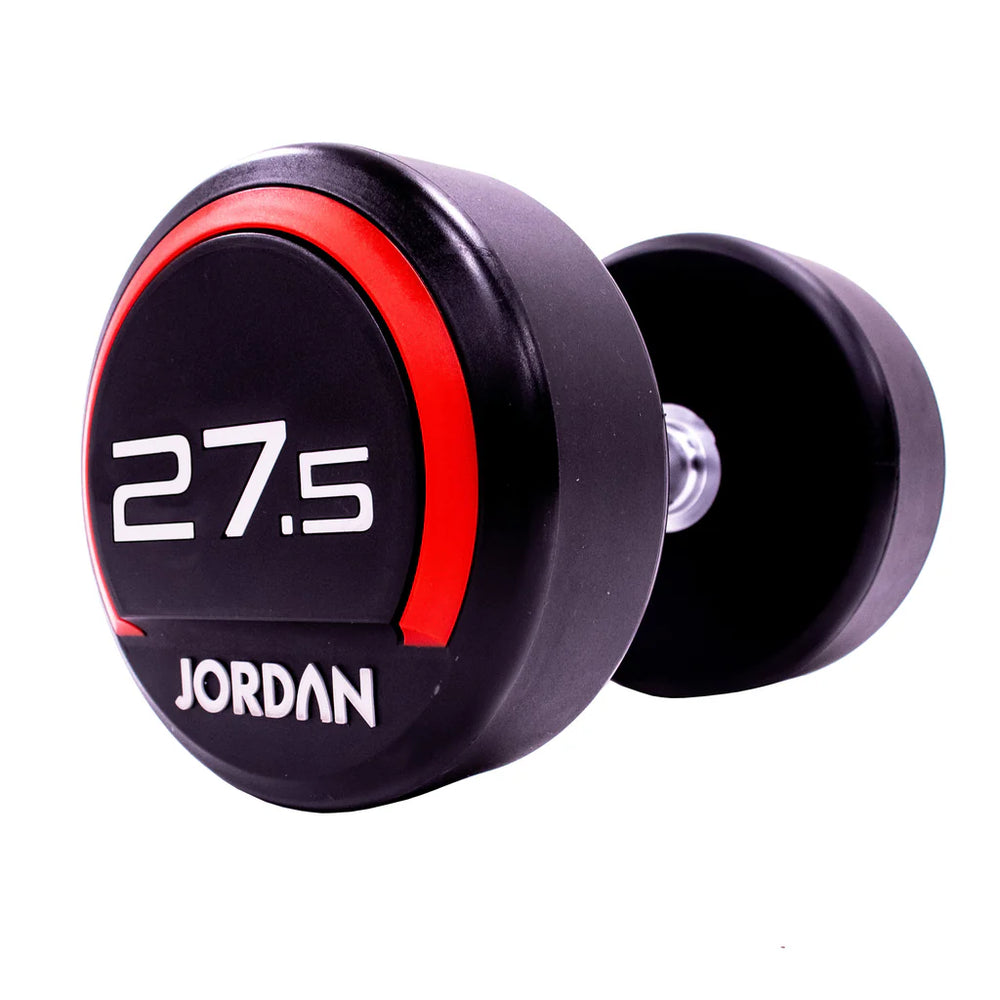 Jordan 27.5kg Red Urethane Dumbbells (Pair) – Premium Strength Training - Premium Performance