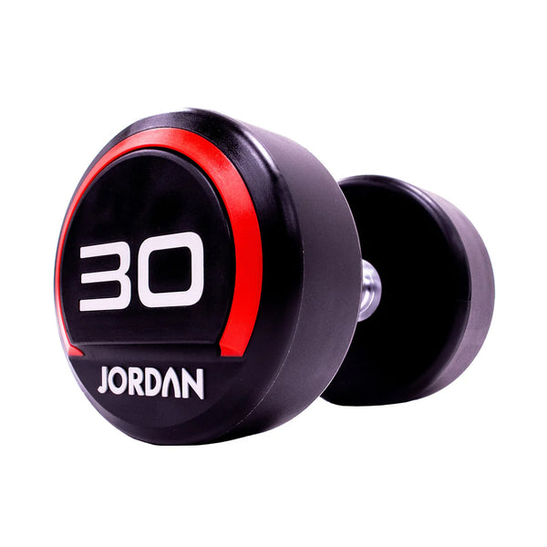 Jordan 30kg Red Urethane Dumbbells (Pair) – Premium Strength Training - Premium Performance