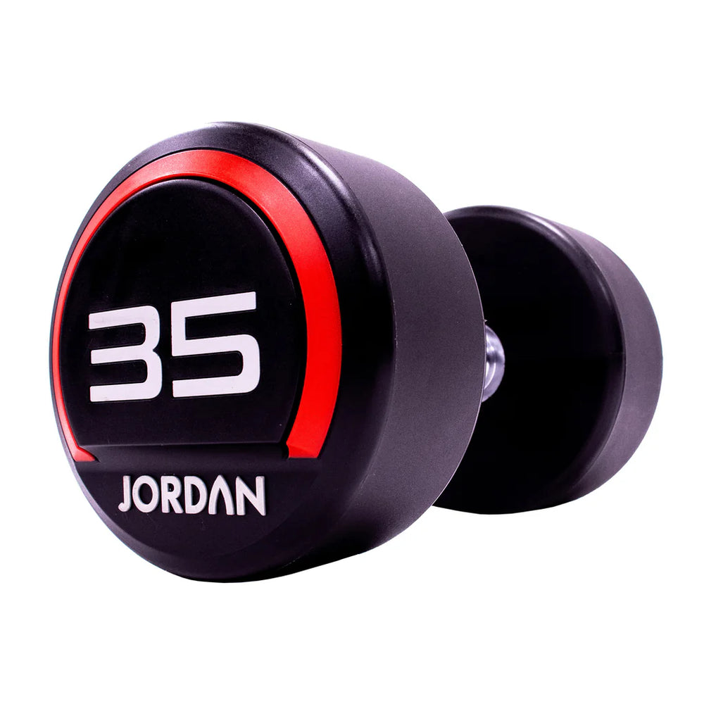 Jordan 35kg Red Urethane Dumbbells (Pair) – Premium Strength Training - Premium Performance