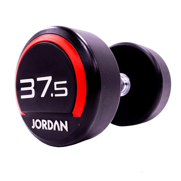Jordan 37.5kg Red Urethane Dumbbells (Pair) – Premium Strength Training - Premium Performance