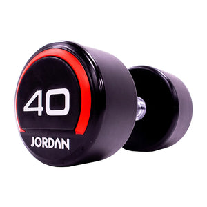 Jordan 40kg Red Urethane Dumbbells (Pair) – Premium Strength Training - Premium Performance