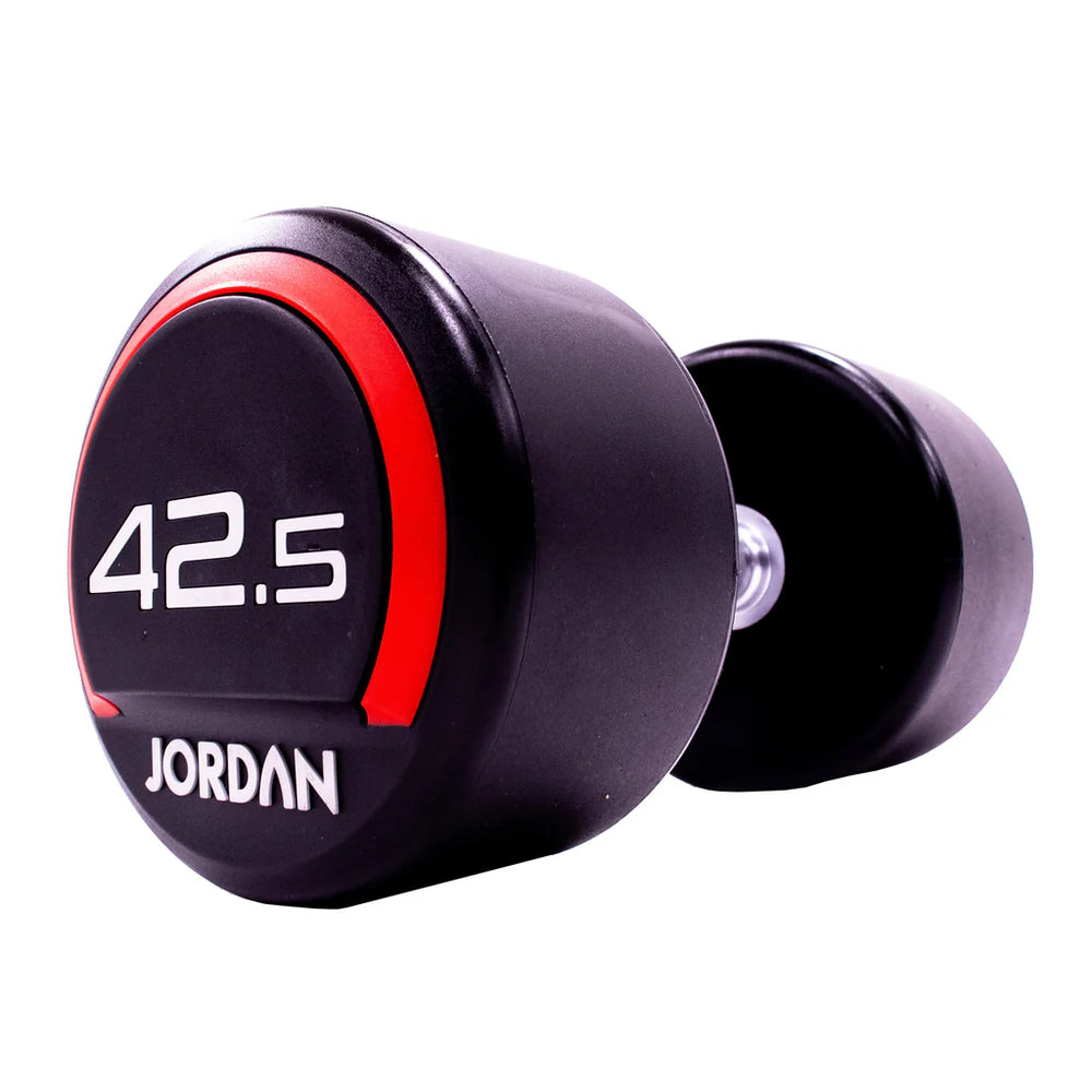 Jordan 42.5kg Red Urethane Dumbbells (Pair) – Premium Strength Training - Premium Performance
