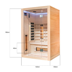 The Miracle Sauna - 2 Person Far Infrared Sauna