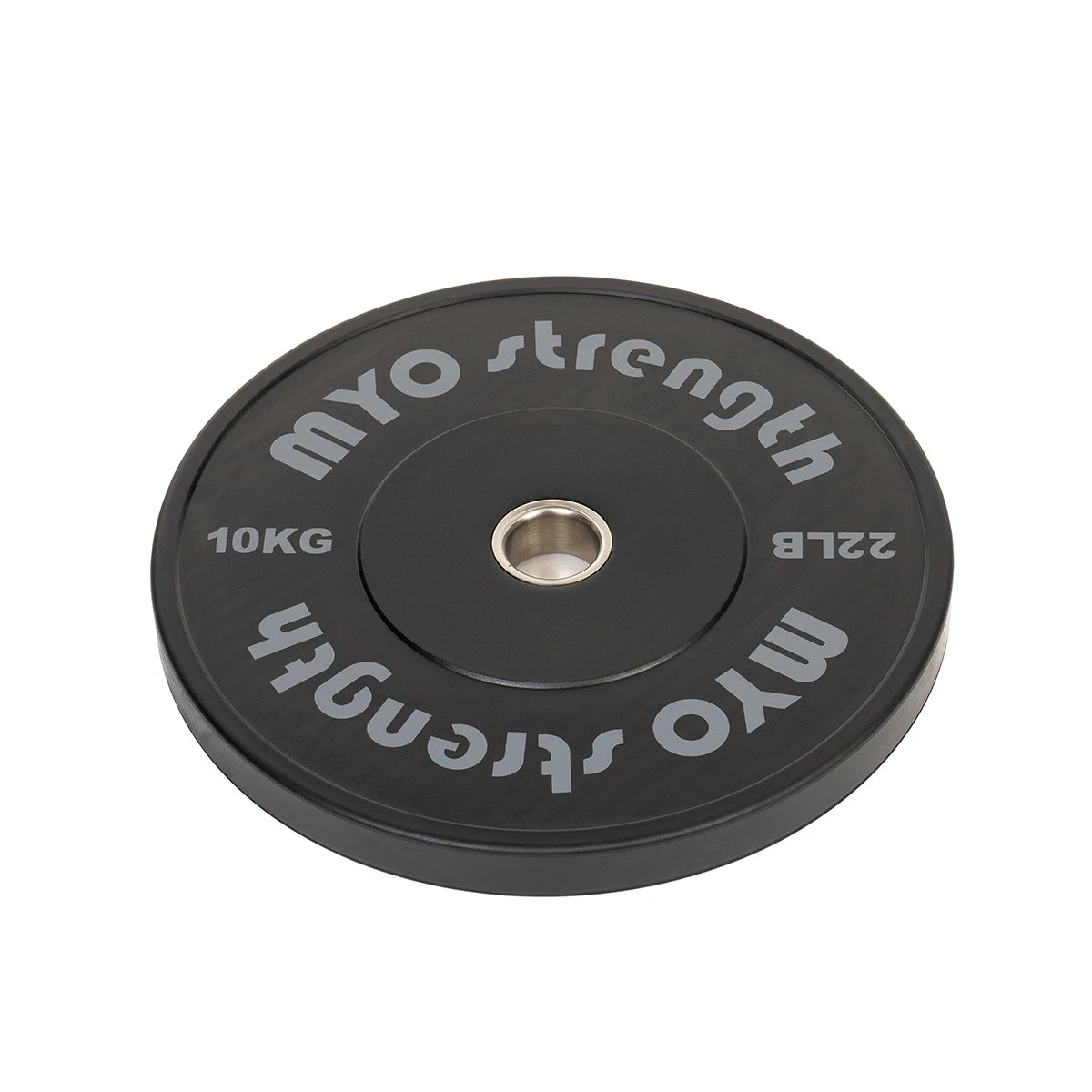 MYO Strength Olympic Solid Rubber Black Bumper Plates - Premium Performance