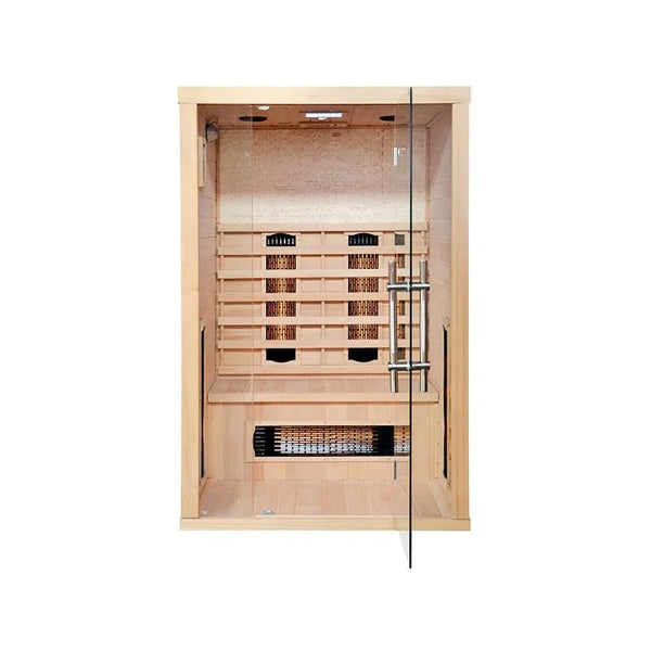 CenturaHeat Double 2 Person Glass Infrared Sauna - Premium Performance