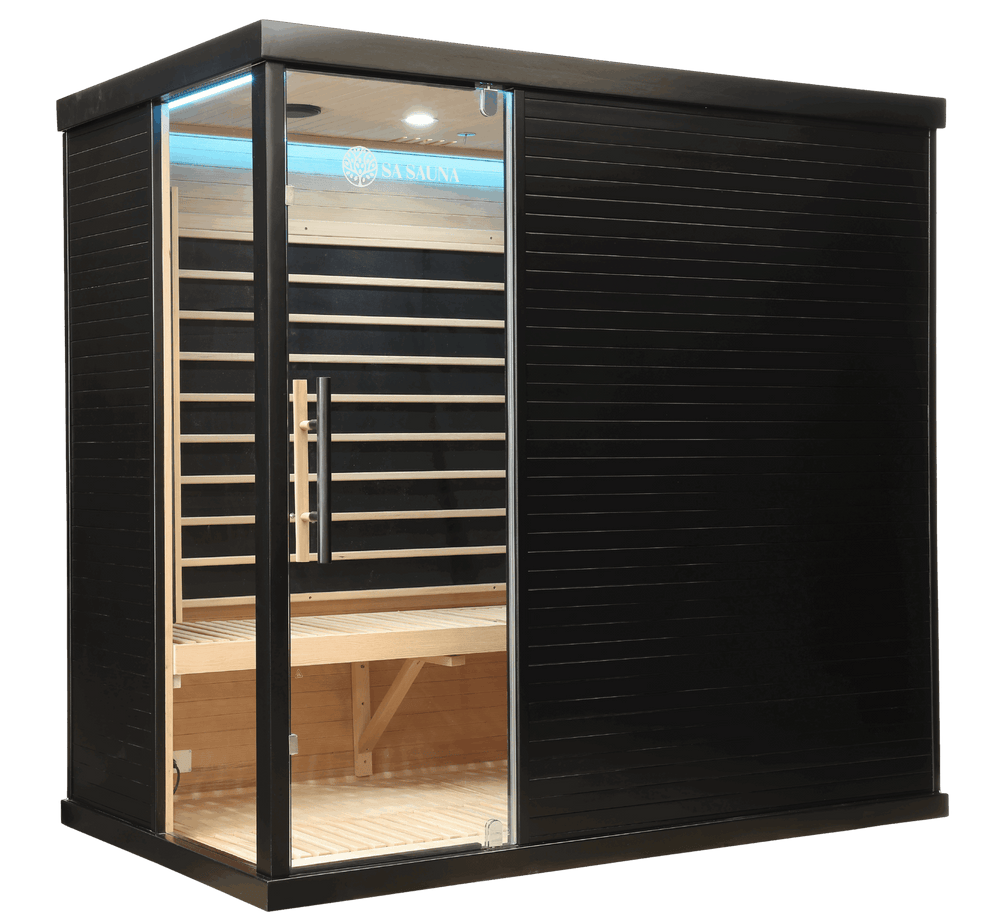 The Miracle Sauna - Premium Black Box Far Infrared Sauna: 4 Person