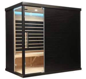 The Miracle Sauna - Premium Black Box Far Infrared Sauna: 4 Person