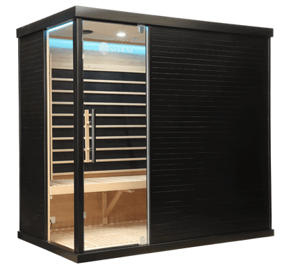 The Miracle Sauna - Premium Black Box Far Infrared Sauna: 4 Person